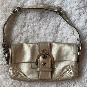 Coach Purse- Gold Shimmer
